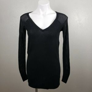 Betabrand Sweater Black Cashmere blend knit top M
